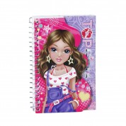 Caderno Espiral e Memo Top Girl - c/ 76fls CX24pcs