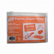 Pasta Zíper Slide com Porta Cartão